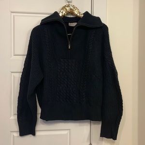 Nili Lotan x Target cable zip sweater xl